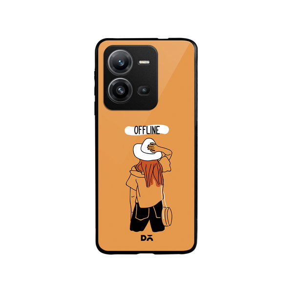 

DailyObjects Offline Glass Case Cover For Vivo V25