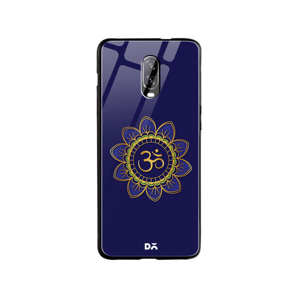 

DailyObjects OM Blue Glass Case Cover For OnePlus 7