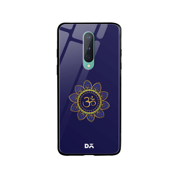 

DailyObjects OM Blue Glass Case Cover For OnePlus 8