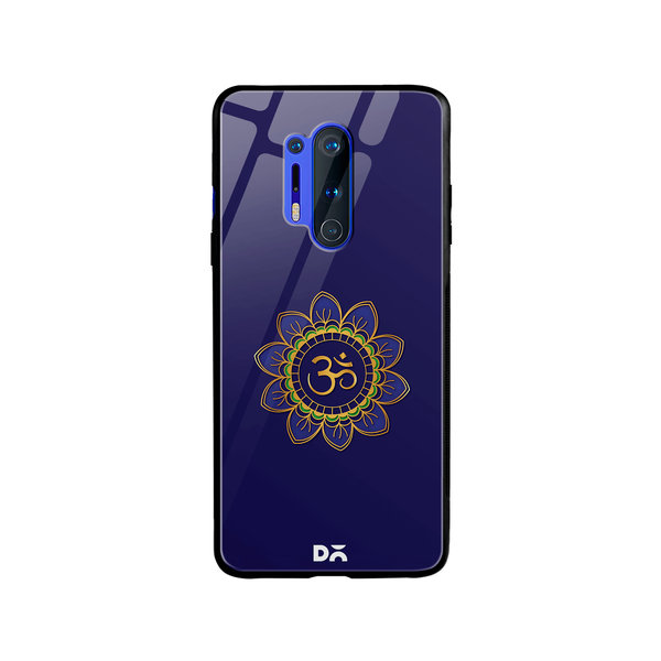 

DailyObjects OM Blue Glass Case Cover For OnePlus 8 Pro