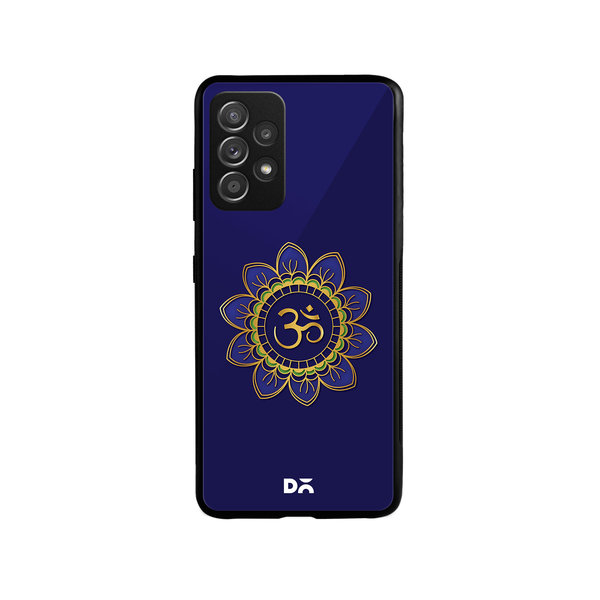 

DailyObjects OM Blue Glass Case Cover For Samsung Galaxy A52