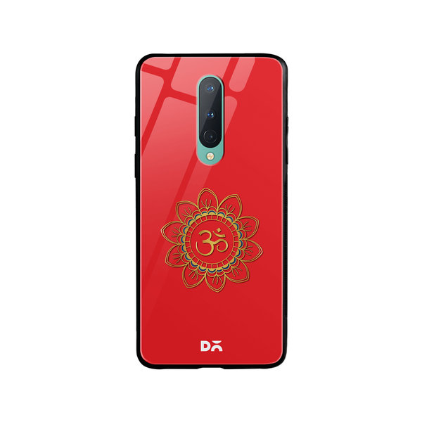 

DailyObjects OM Red Glass Case Cover For OnePlus 8