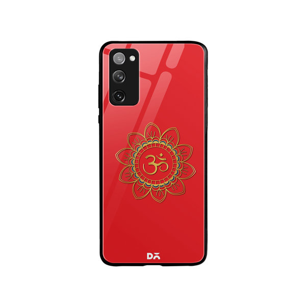 

DailyObjects OM Red Glass Case Cover For Samsung Galaxy S20 FE
