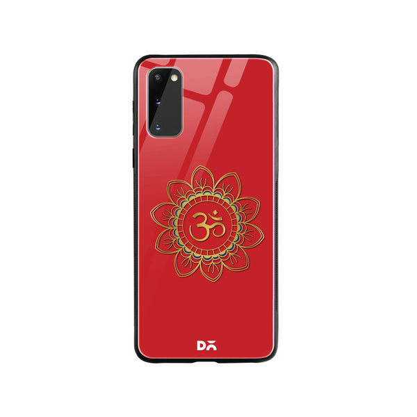 

DailyObjects OM Red Glass Case Cover For Samsung Galaxy S20