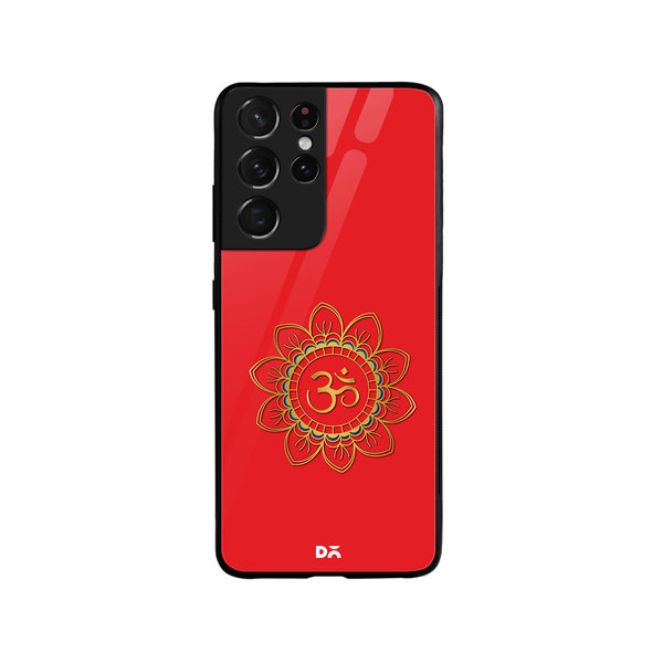 

DailyObjects OM Red Glass Case Cover For Samsung Galaxy S21 Ultra