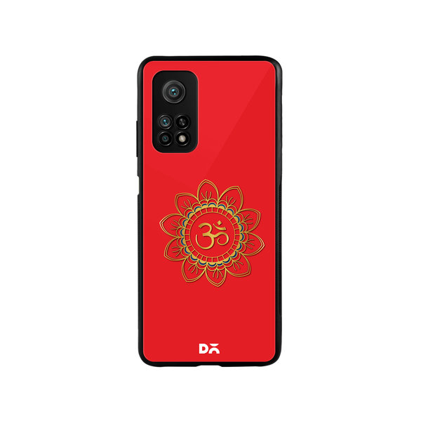 

DailyObjects OM Red Glass Case Cover For Xiaomi Mi 10T