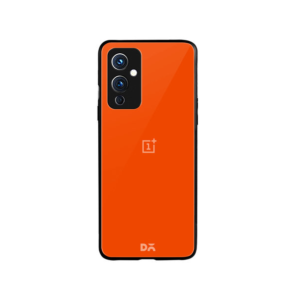 DailyObjects Orange Fire Glass Case Cover For OnePlus 9