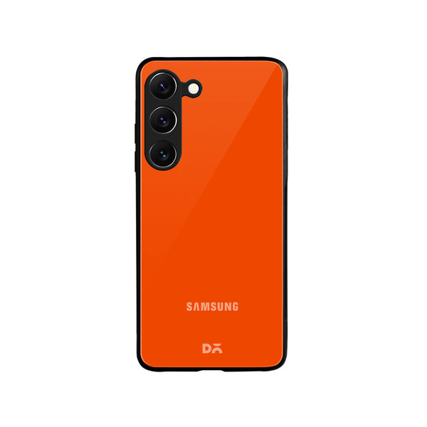 

DailyObjects Orange Fire Glass Case Cover For Samsung Galaxy S23 Plus