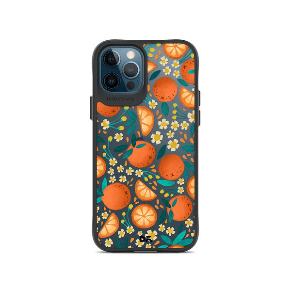 

DailyObjects Orange Haul Black Hybrid Clear Case Cover For iPhone 12 Pro Max