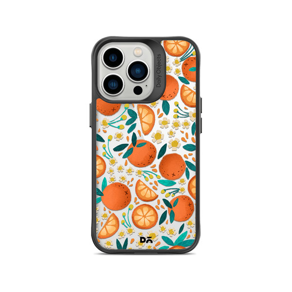 

DailyObjects Orange Haul Black Hybrid Clear Case Cover For iPhone 13 Pro