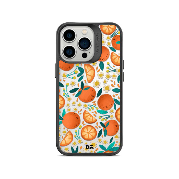

DailyObjects Orange Haul Black Hybrid Clear Case Cover For iPhone 14 Pro Max