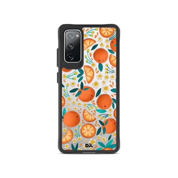 

DailyObjects Orange Haul Black Hybrid Clear Case Cover For Samsung Galaxy S20 FE
