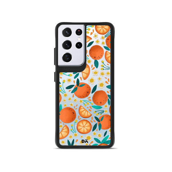 

DailyObjects Orange Haul Black Hybrid Clear Case Cover For Samsung Galaxy S21 Ultra