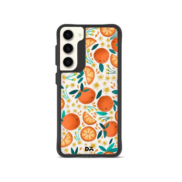 

DailyObjects Orange Haul Black Hybrid Clear Case Cover For Samsung Galaxy S23