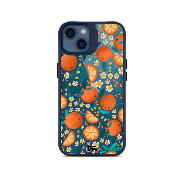 

DailyObjects Orange Haul Blue Hybrid Clear Case Cover For iPhone 14 Plus