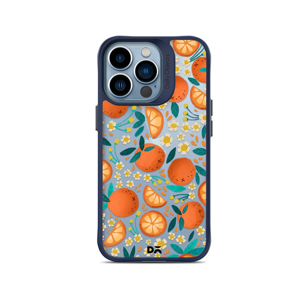 

DailyObjects Orange Haul Blue Hybrid Clear Case Cover For iPhone 14 Pro