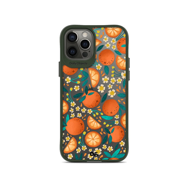 

DailyObjects Orange Haul Green Hybrid Clear Case Cover For iPhone 12 Pro Max
