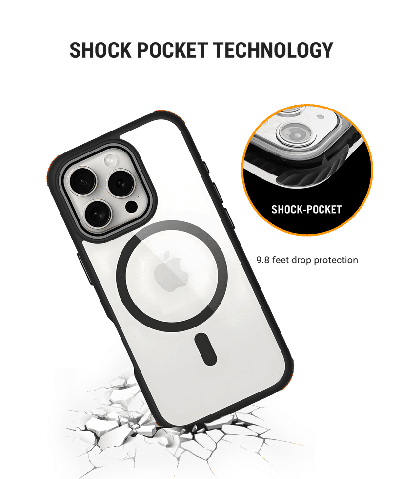 Orange Armour MagSafe Phone Case Cover For iPhone 16 Pro Max