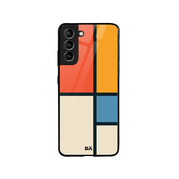 DailyObjects Orange Window Glass Case Cover For Samsung Galaxy S21