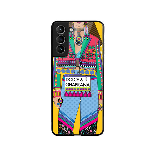 

DailyObjects Overpriced Anxiety Glass Case Cover For Samsung Galaxy S21 FE