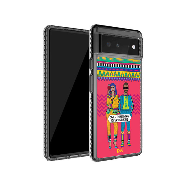 

DailyObjects Overthinking & Overdrinking Stride 2.0 Case Cover For Google Pixel 6