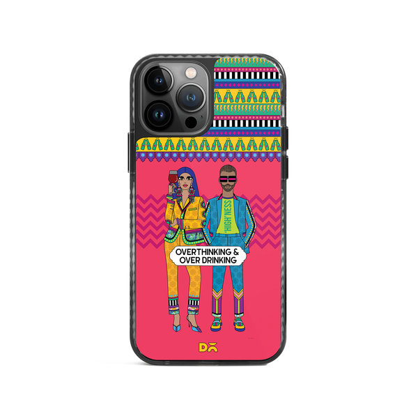 

DailyObjects Overthinking & Overdrinking Stride 2.0 Case Cover For iPhone 13 Pro Max