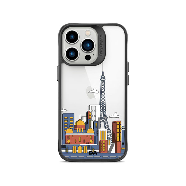 

DailyObjects Paris Skyline Black Hybrid Clear Case Cover For iPhone 13 Pro Max