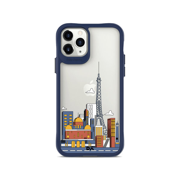 

DailyObjects Paris Skyline Blue Hybrid Clear Case Cover For iPhone 11 Pro