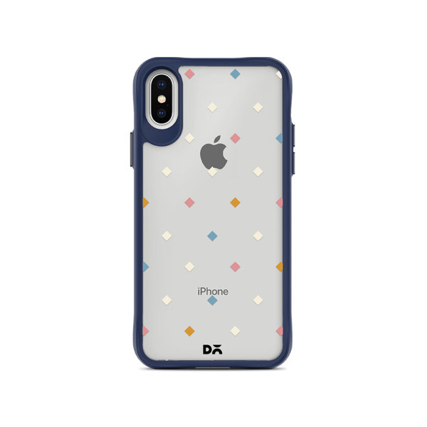 

DailyObjects Party Poppers Blue Hybrid Clear Case Cover For iPhone XS