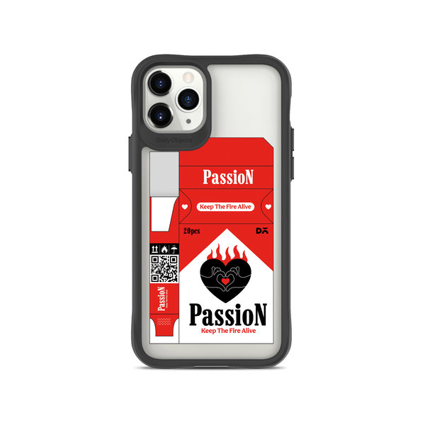 

DailyObjects Passion Black Hybrid Clear Case Cover For iPhone 11 Pro
