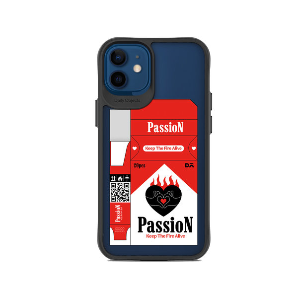 

DailyObjects Passion Black Hybrid Clear Case Cover For iPhone 12