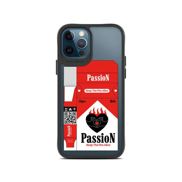 

DailyObjects Passion Black Hybrid Clear Case Cover For iPhone 12 Pro Max