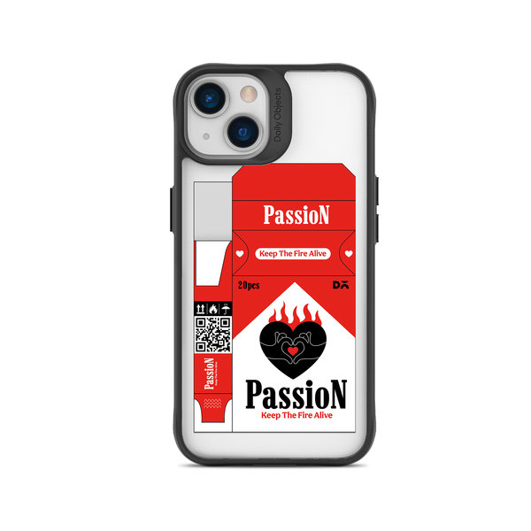 

DailyObjects Passion Black Hybrid Clear Case Cover For iPhone 14 Plus