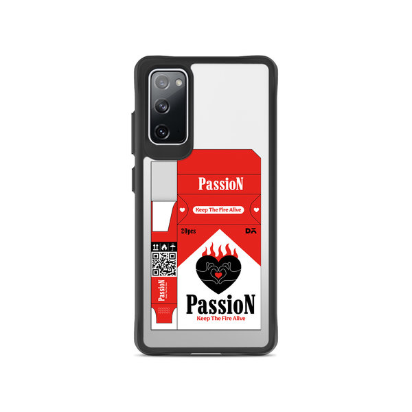 

DailyObjects Passion Black Hybrid Clear Case Cover For Samsung Galaxy S20 FE