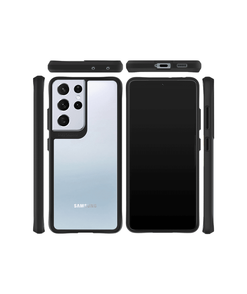 DailyObjects Passion Black Hybrid Clear Case Cover For Samsung