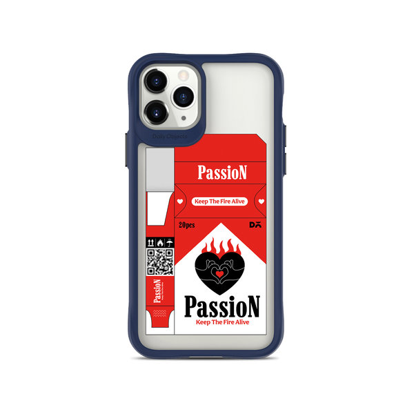 

DailyObjects Passion Blue Hybrid Clear Case Cover For iPhone 11 Pro Max