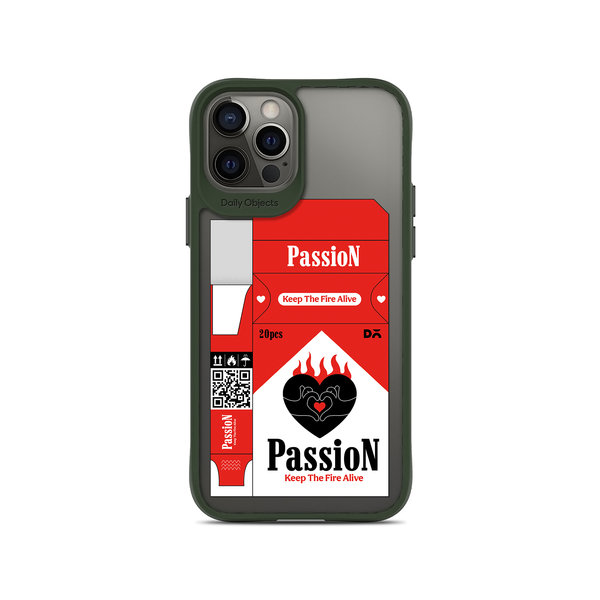 

DailyObjects Passion Green Hybrid Clear Case Cover For iPhone 12 Pro Max