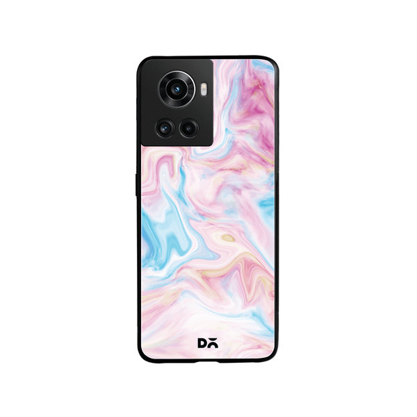 

DailyObjects Pastel Marble Glass Case Cover For OnePlus 10R