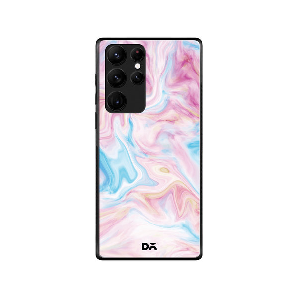 DailyObjects Pastel Marble Glass Case Cover For Samsung Galaxy S22 Ultra