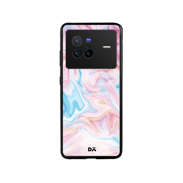 

DailyObjects Pastel Marble Glass Case Cover For Vivo X80