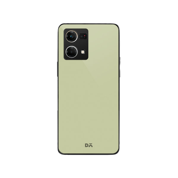 

DailyObjects Pastel Olive Glass Case Cover For Oppo F21 Pro