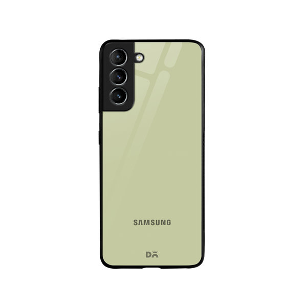 

DailyObjects Pastel Olive Glass Case Cover For Samsung Galaxy S21 Plus