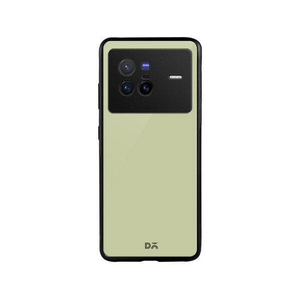 

DailyObjects Pastel Olive Glass Case Cover For Vivo X80