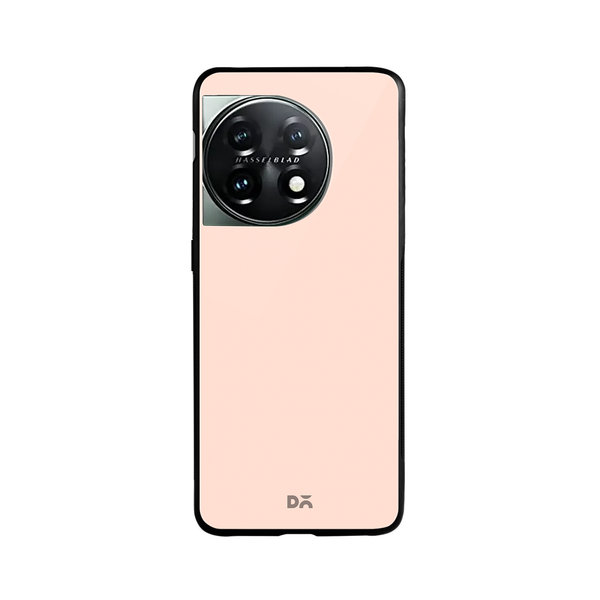 

DailyObjects Pastel Peach Glass Case Cover For OnePlus 11 5G
