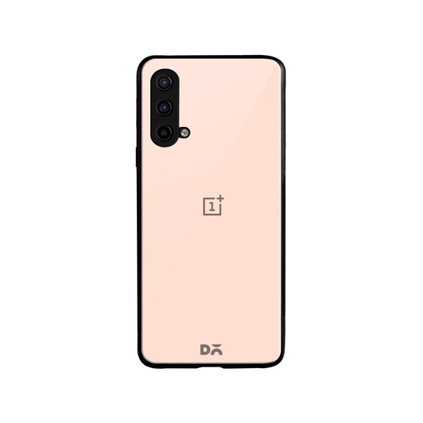 

DailyObjects Pastel Peach Glass Case Cover For OnePlus Nord CE