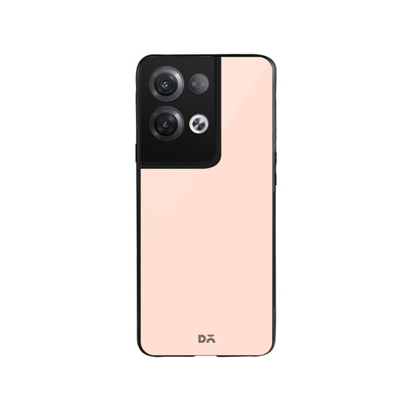 

DailyObjects Pastel Peach Glass Case Cover For Oppo Reno 8