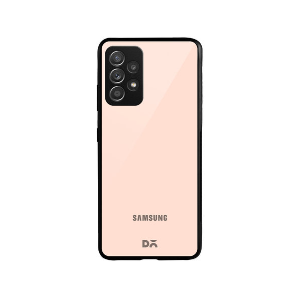 

DailyObjects Pastel Peach Glass Case Cover For Samsung Galaxy A52