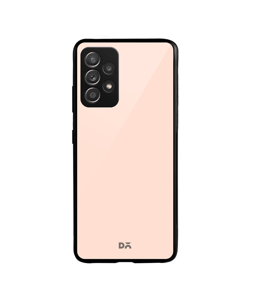 DailyObjects Pastel Peach Glass Case Cover For Samsung Galaxy A53