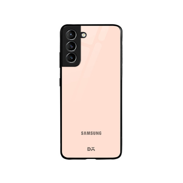

DailyObjects Pastel Peach Glass Case Cover For Samsung Galaxy S21 FE