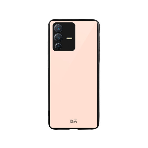 

DailyObjects Pastel Peach Glass Case Cover For Vivo V23 Pro